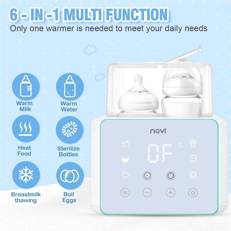 Baby Bottle Warmer & Bottle Sterilizer, Double Bottle Warmer