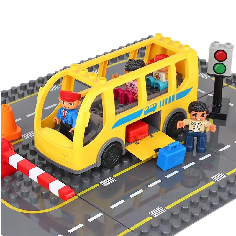 Big Building Blocks Spinning Ferris Wheel Bus Race Cars