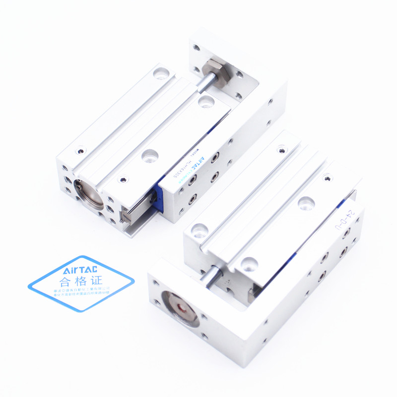 亚德客侧轨型精密滑台气缸HLH6X5S HLH6X10S HLH6X15S HLH6X20S