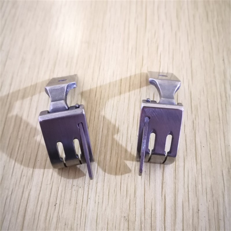 工业缝纫机双针平车S570RL左右带刀0.1 0.2止口压脚 全钢挡边压脚