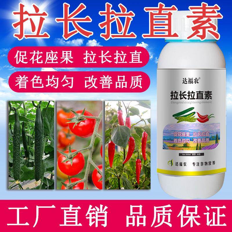 黄瓜豆角辣椒茄子西葫芦番茄专用拉长拉顺直药膨大素增产剂叶面肥