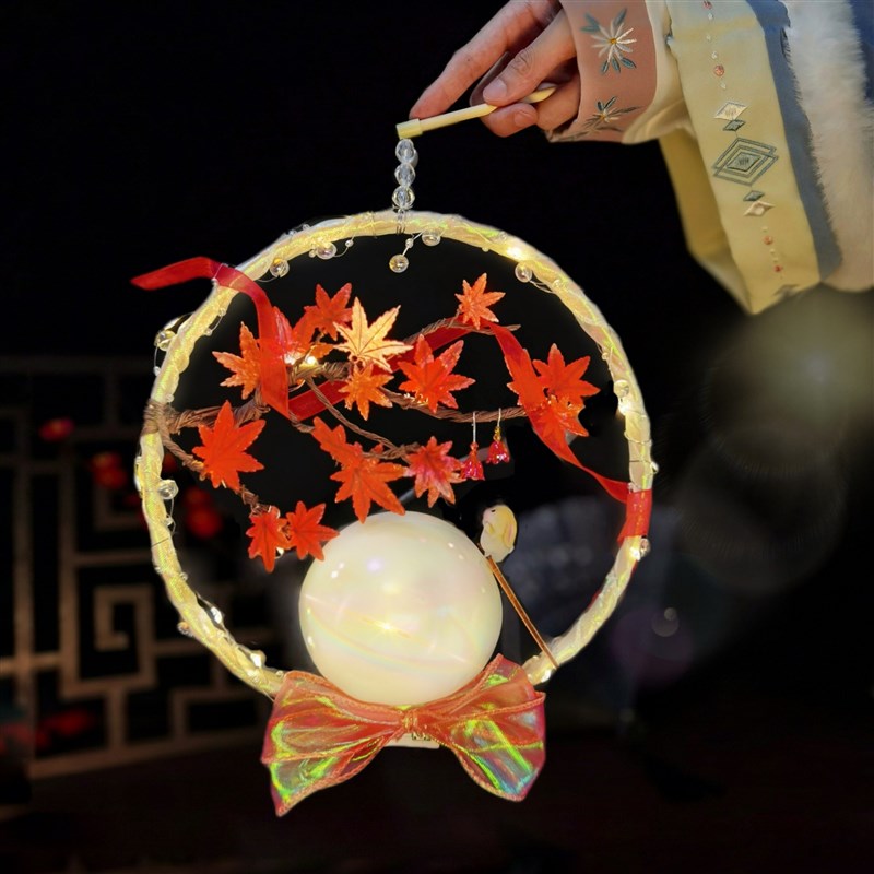 木子手作花灯diy材料 中秋节灯笼 汉服花灯 手工灯笼制作diy