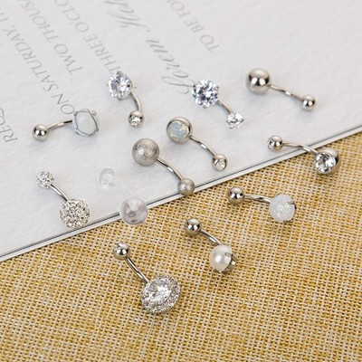 women Steel Belly Earring Navel Rings Body Piercing Jewelry