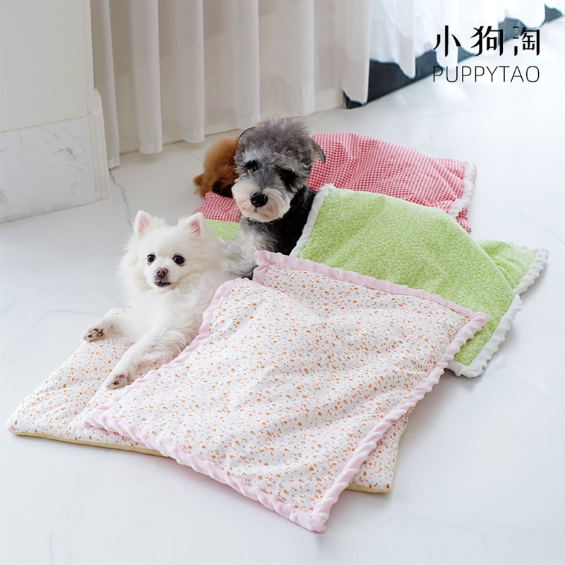 可水洗宠物猫咪狗狗窝垫小型犬泰迪韩版秋冬保暖盖毯被子睡垫床