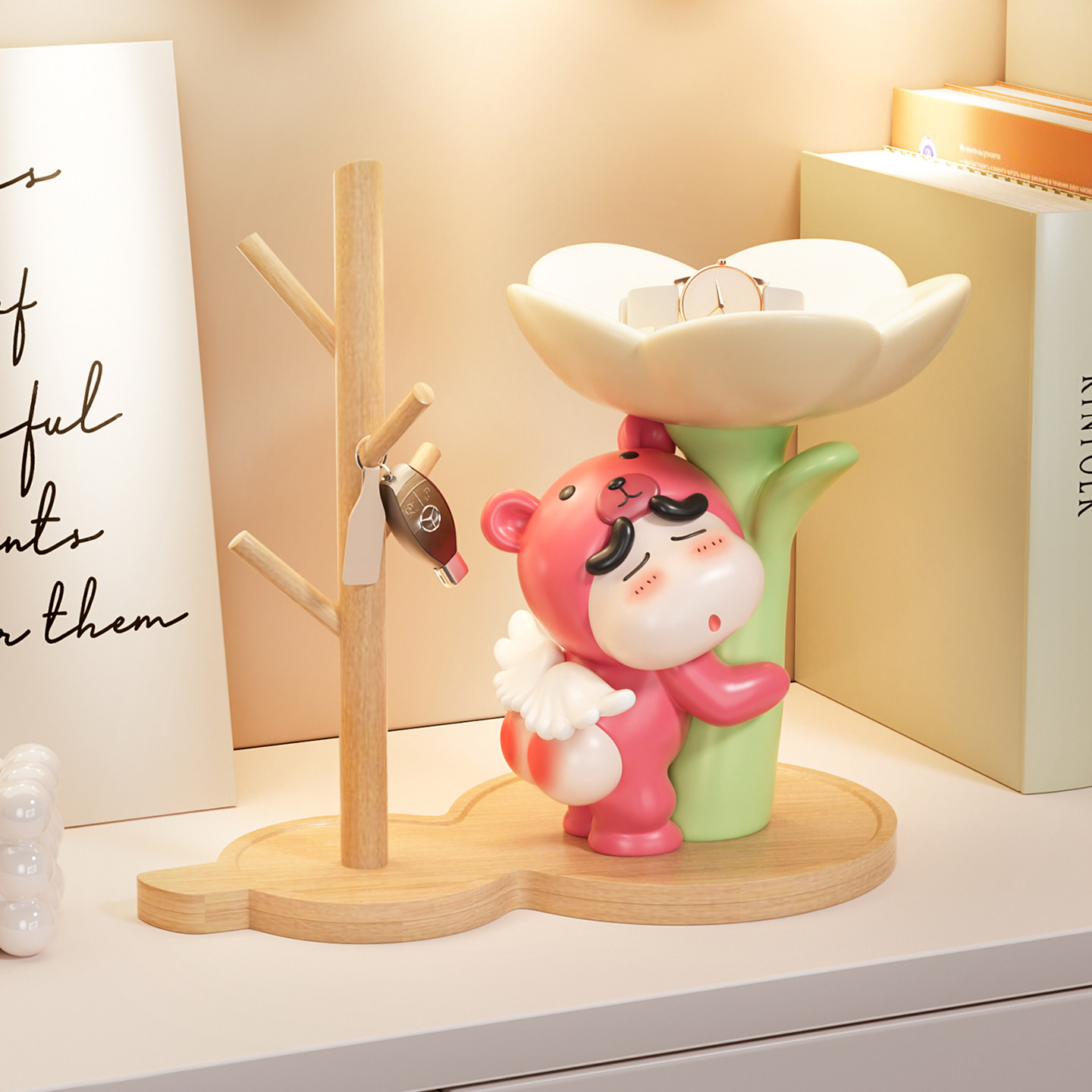 蜡笔小新钥匙收纳入户玄关摆件托盘置物架鞋柜家居装饰品乔迁礼物,家居饰品,装饰摆件,淘宝优惠券,粉丝福利购,淘宝优惠卷