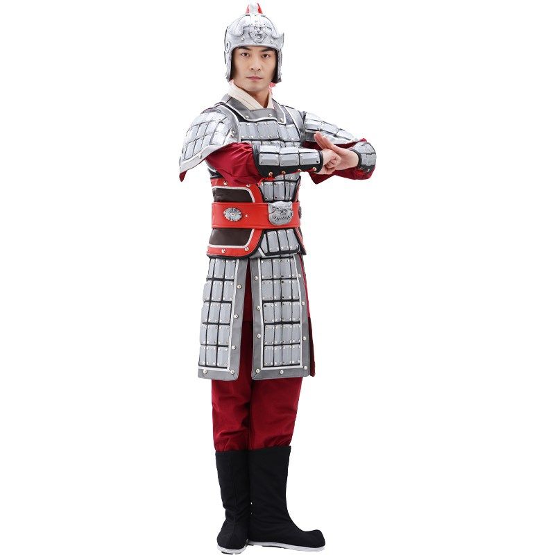 速发古代三国将军盔甲战袍铠甲演出服岳飞元帅成人影视剧摄影盔甲