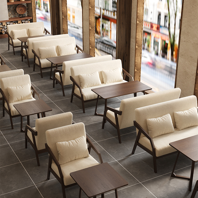 速发小座沙发咖啡主题餐厅餐桌商用奶茶店卡组馆音乐清吧酒吧桌椅