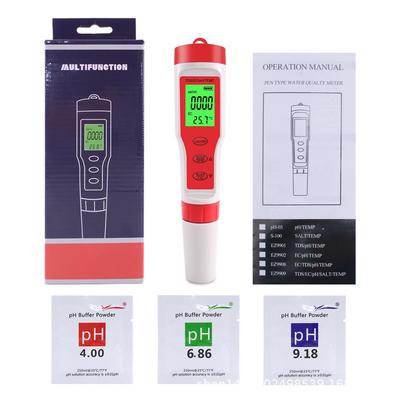 EZ9908四合一测试笔pH/TDS/EC/TEMP多参数水质检测仪电导率带背光
