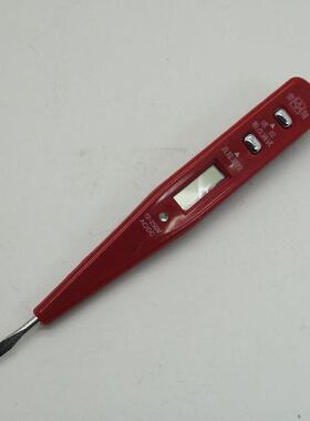 AX900数显电笔 135mm数字显示红色带灯多功能测电笔电工专用工具