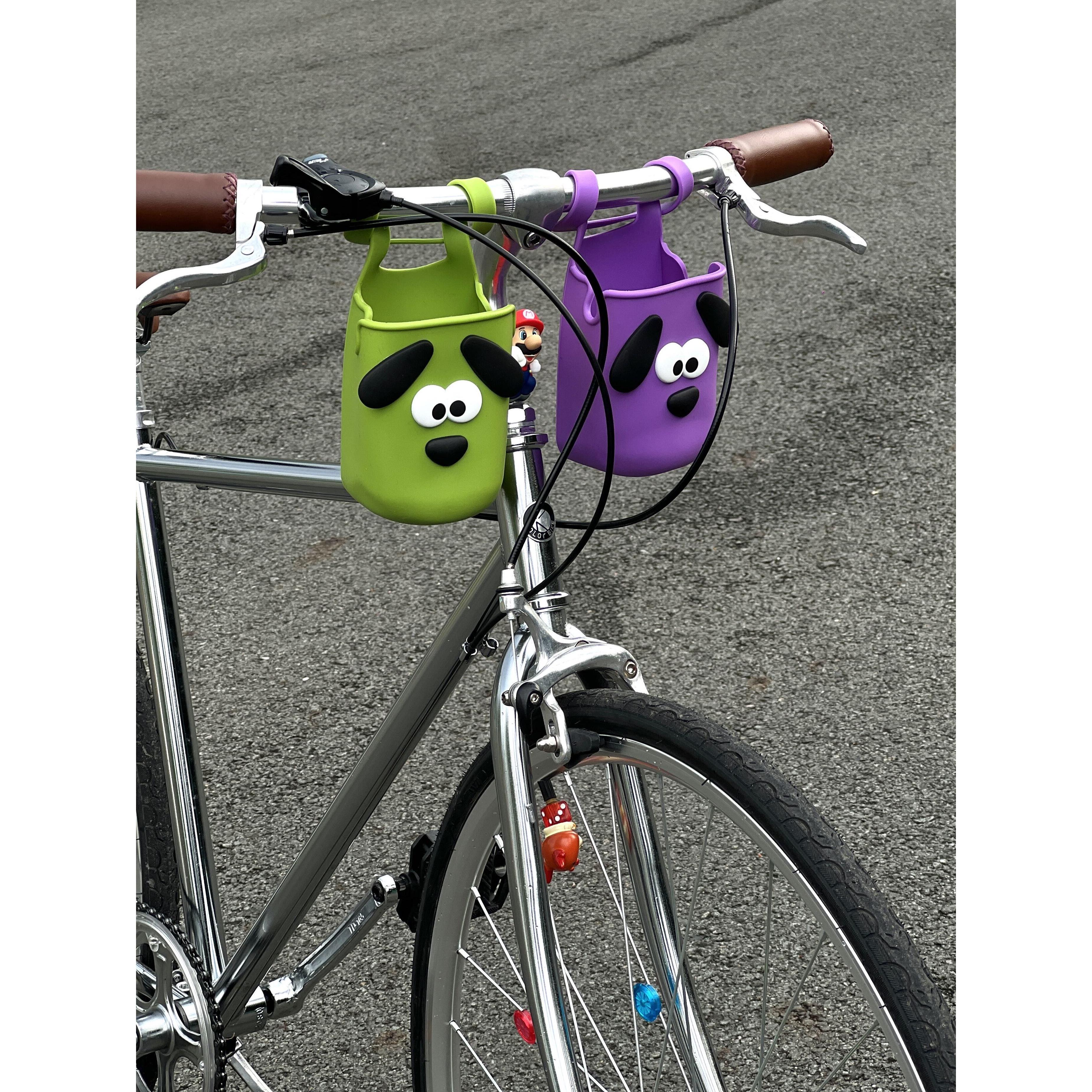 卡通公路自行车自行车水杯盖水壶杯架配件电动车挂袋婴儿车小配件