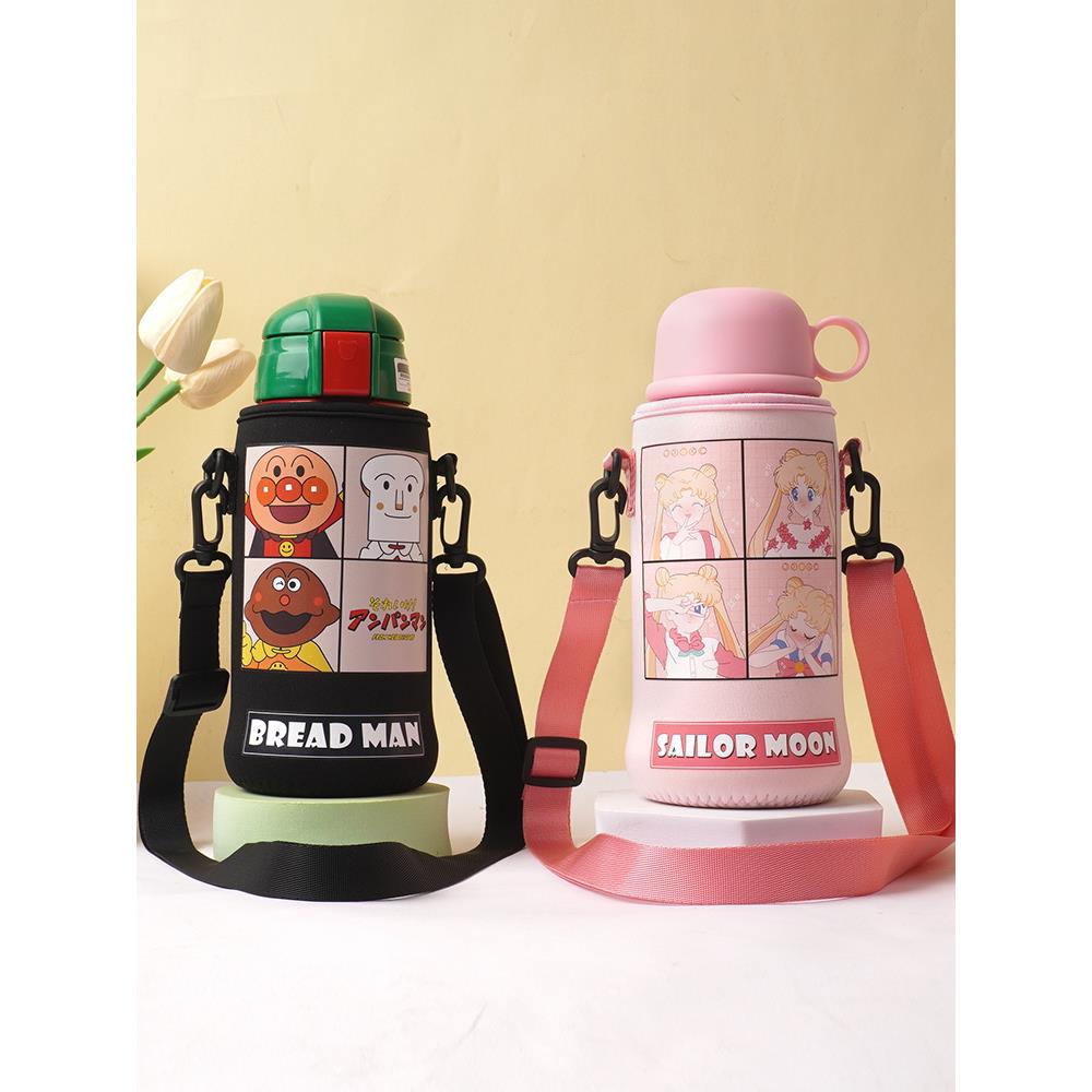 老虎保温杯600毫升儿童水杯通用杯保护盖斜身杯盖皮带配件杯盖