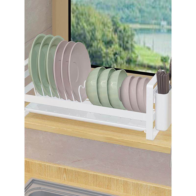 不锈钢碗碟碗盘沥水收纳窗台厨房置物架窄款小型碗柜内置放碗架子,厨房/烹饪用具,碗架,淘宝优惠券,粉丝福利购,淘宝优惠卷