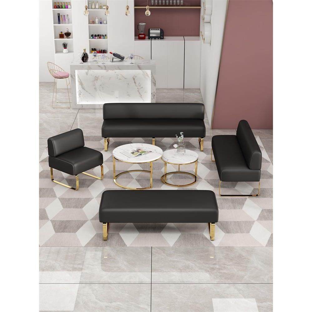 理发店沙发等候椅简约发廊美容院服装美发店休息区接待办公长条椅,商业/办公家具,等候椅系列,淘宝优惠券,粉丝福利购,淘宝优惠卷