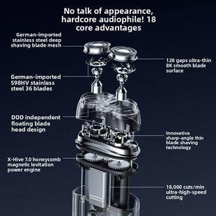 未野迷你mini款电动剃须刀便携车载出差亲肤敏感肌痘痘适用送男友