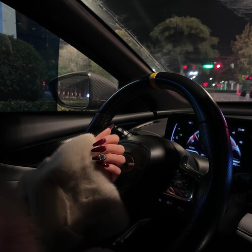 手工穿戴甲冷艳高级感酒红色牛血红碎钻爆闪钻球显白新年战甲美甲