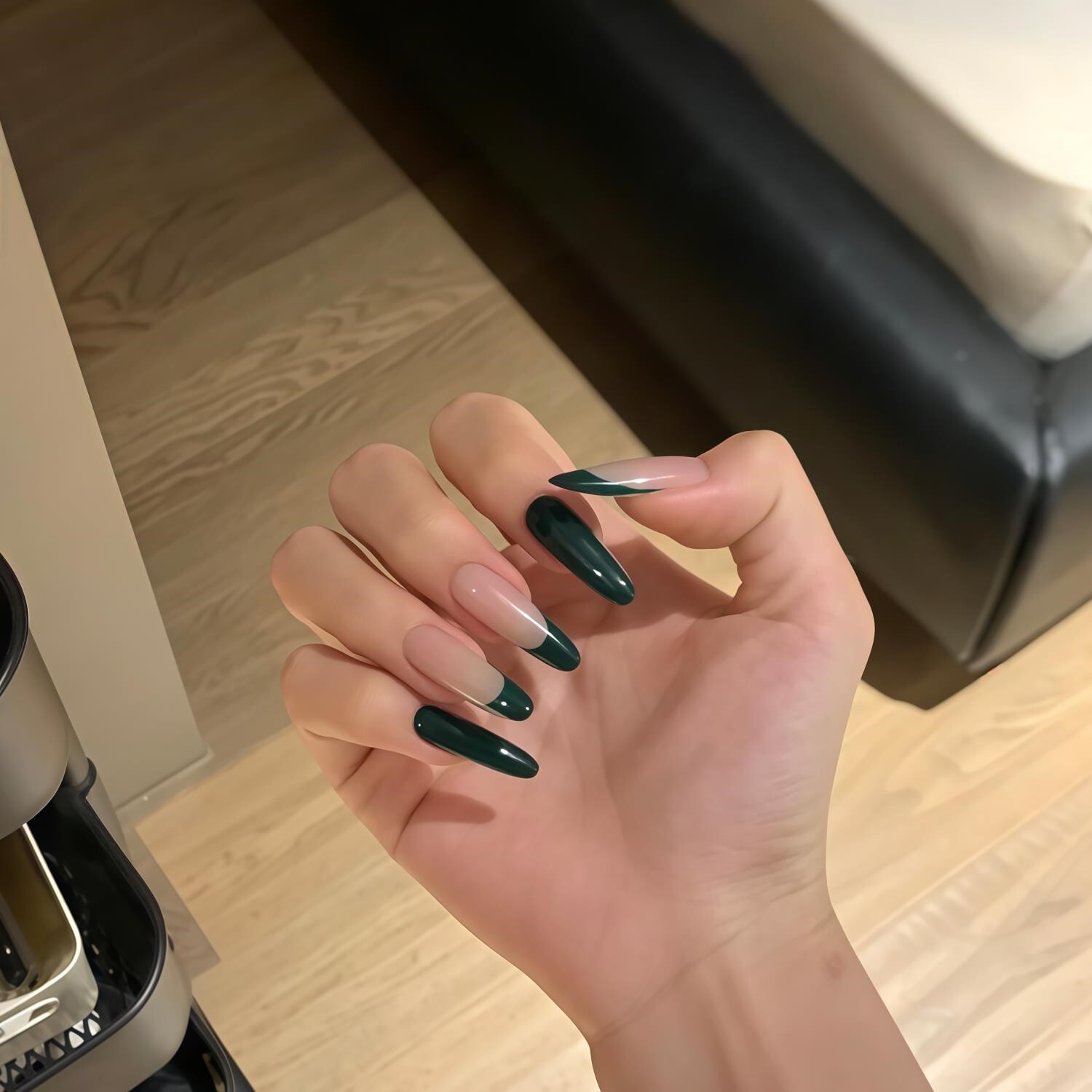 【复古绿法式】纯手工穿戴甲