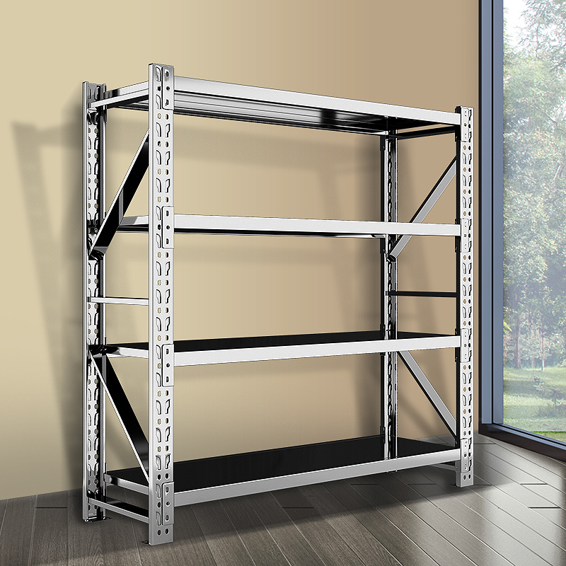 速发04拉锈钢货架加钢商用重型多层置物架厨房不锈厚不丝货架家用