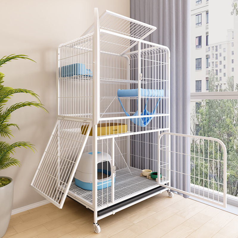 速发猫笼子家用室内超大自由空猫多层厕所一体不占地墅咪屋舍间别