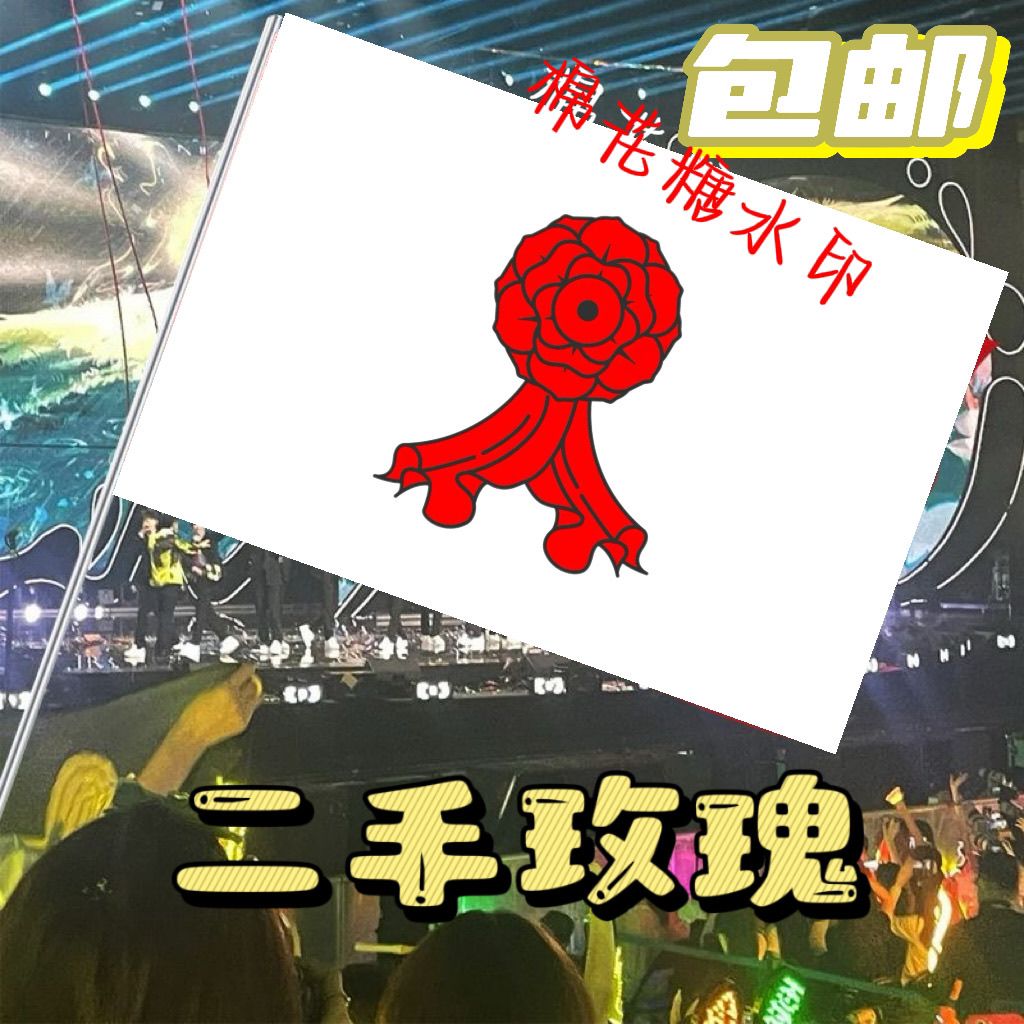 二手玫瑰应援大旗明星应援旗帜演唱会音乐节户外应援旗定制定做