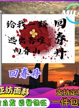 回春丹旗帜定制大旗音乐节回春丹旗帜武功山爬山登山定做手摇旗