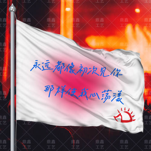 赵雷应援旗音乐节永远都像初次见你应援大旗民谣现场挥旗定制飘旗