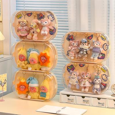 壁挂星星人展示盒迪士尼挂件收纳神器拉布布搪胶娃娃防尘罩挂墙