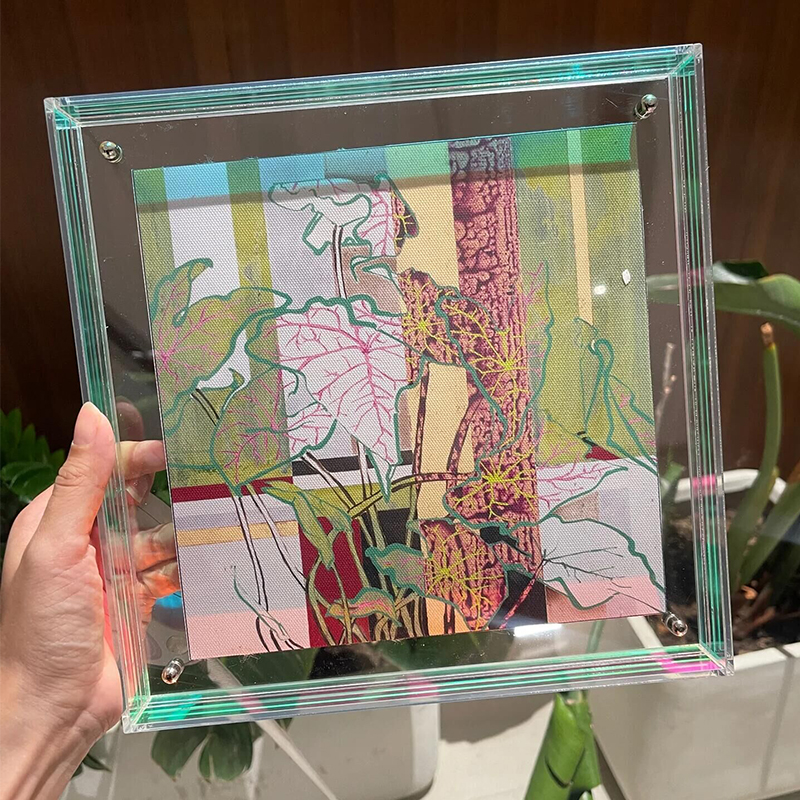 法式中古风亚克力轻奢高级感装饰画客厅餐厅卧室艺术入户玄关挂画