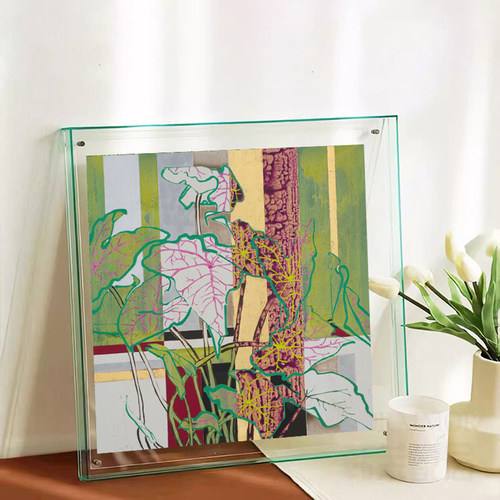 法式中古风植物花卉亚克力装饰画客厅餐厅卧室抽象艺术玄关挂画