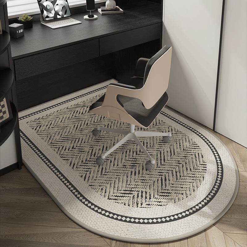 高级感书房转椅地垫办公电脑房卧室梳妆台地毯儿童学习书桌椅垫子