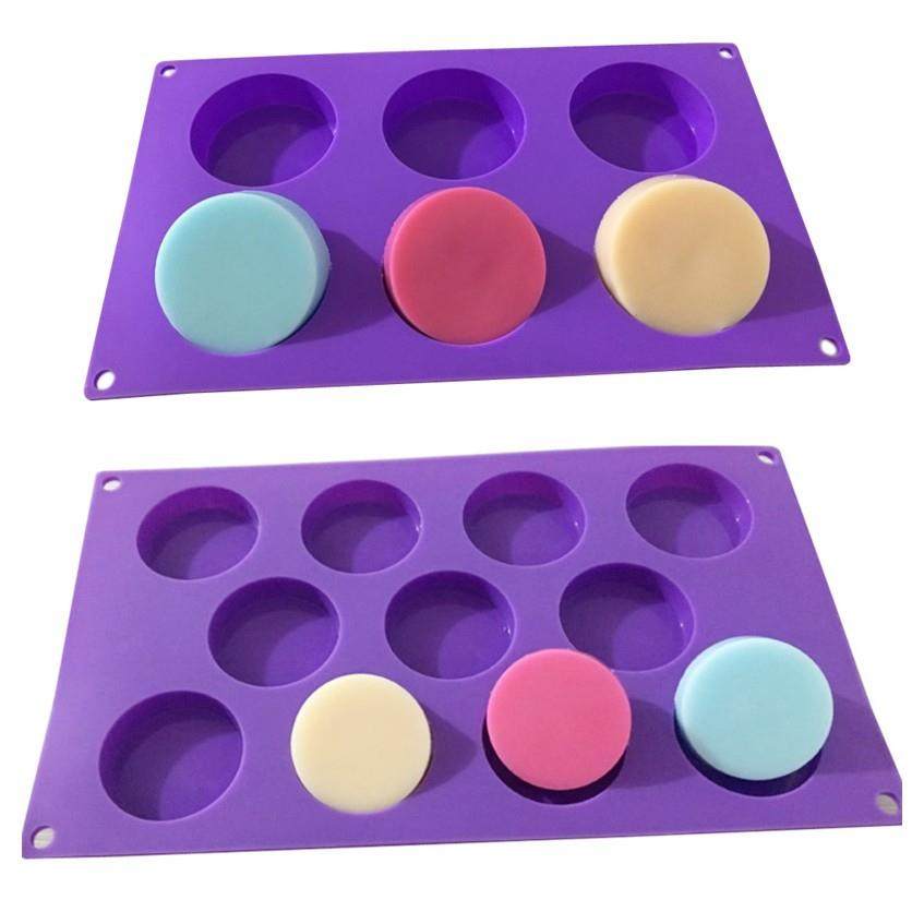 硅胶蛋糕模具 手工皂模具 圆形模具 六连圆形模 十五连圆形模