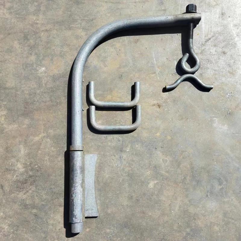 DN500人孔吊臂 不锈钢垂直人孔转臂把手轴耳水平吊盖拐臂人孔配件