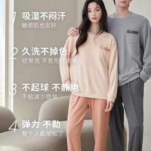 秋冬季 2024新款 轩靓情侣睡衣女款 保暖德绒长袖 冬天男士 家居服套装