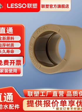 联塑等径直接头ppr水管配件4分206分1寸32热熔管直通冷热水管件官