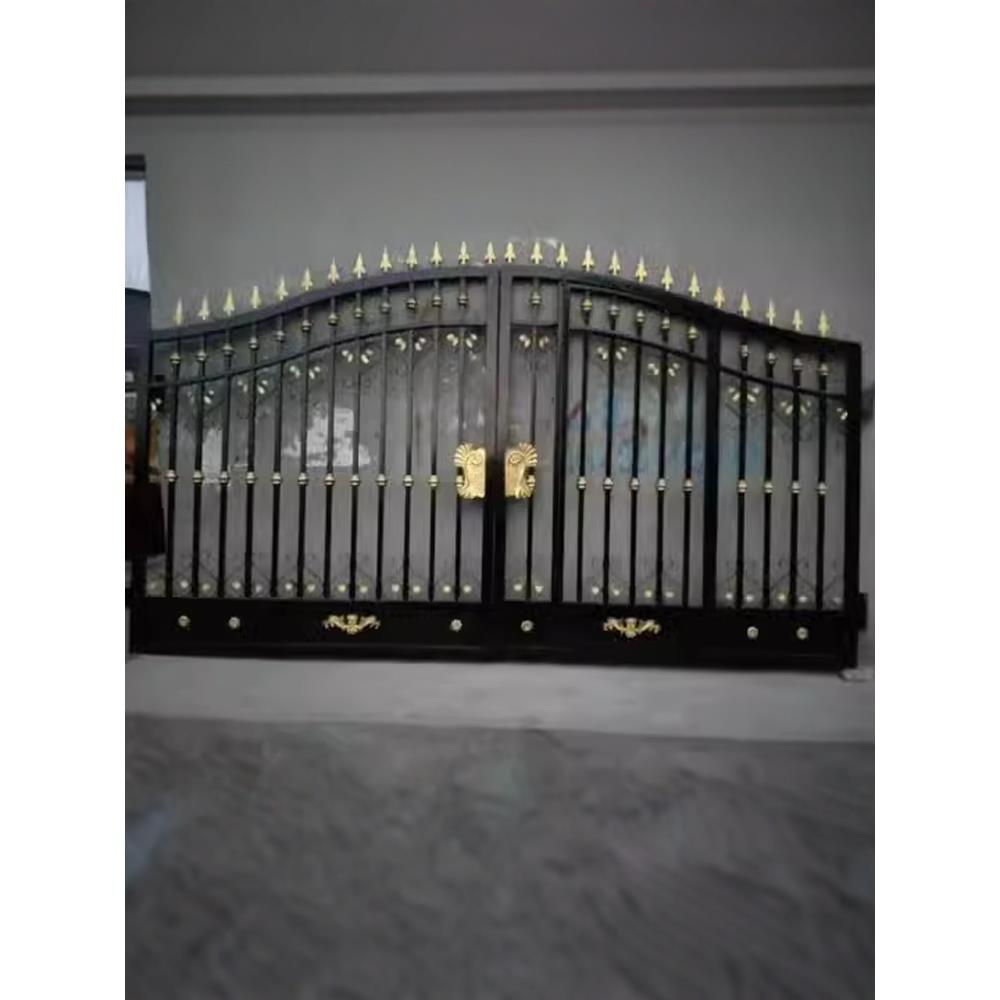 铁艺大门家用农村院子门庭院别墅对开门乡村入户对开门四扇折叠门