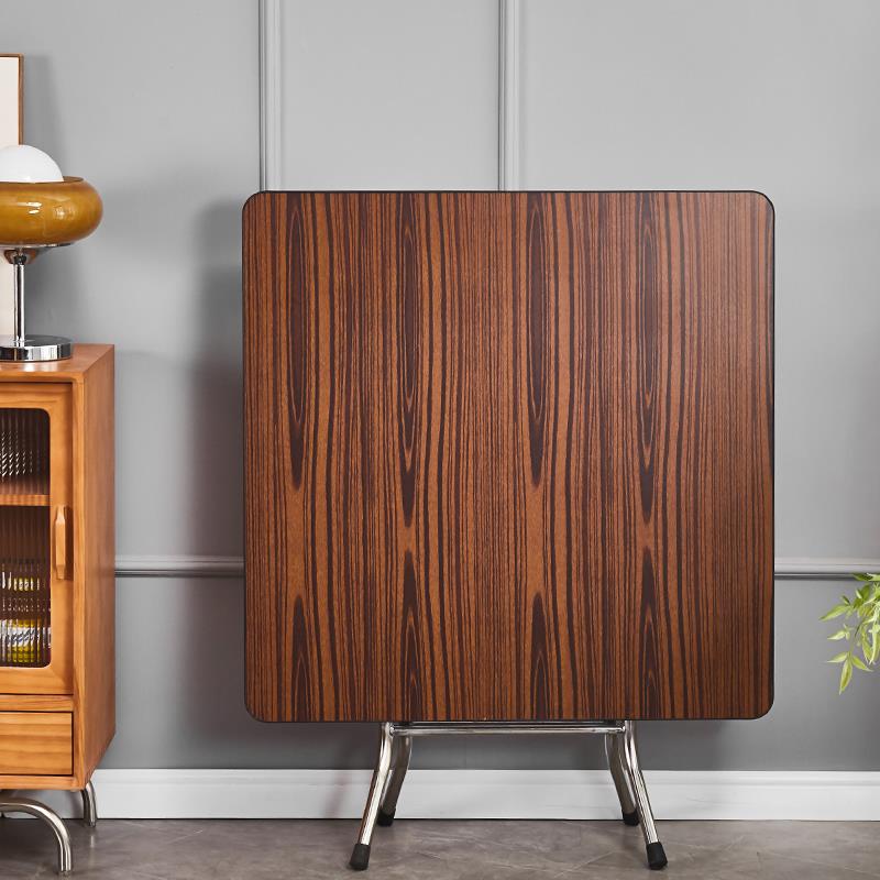 折叠桌子餐桌简易家用正方形吃饭老式4人6四方麻将桌租房饭桌供桌