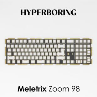Meletrix Zoom 98机械键盘配件PC POM FR4 铝 定位板配重