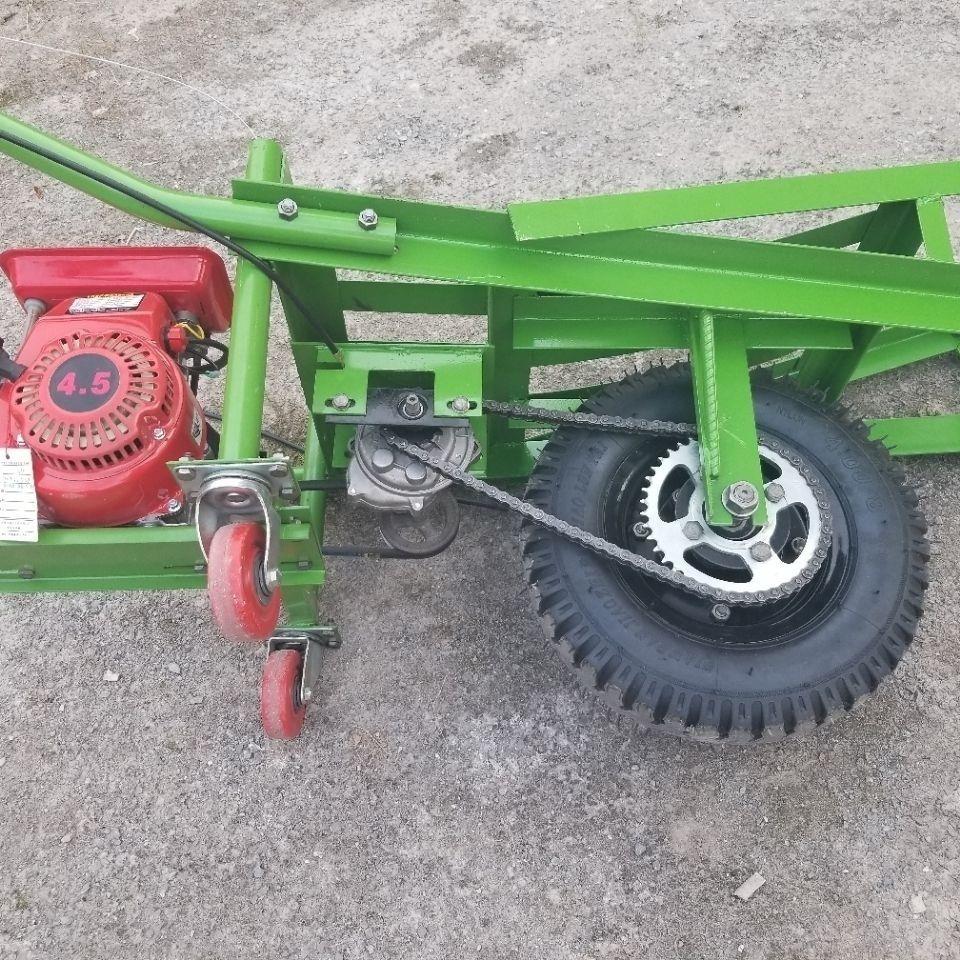 电动鸡公车爬坡果园运输农用装载爬山虎手推独轮车拉砖混泥土斗车