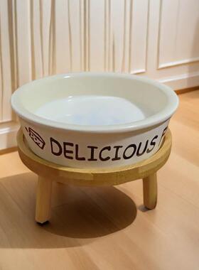 猫碗和狗碗托架高架护颈宠物餐桌支撑水碗小，中，大型狗防撞桌