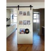 谷仓门实木门室内玻璃门卫生间移门书架门卧室推拉门厨房门吊轨门