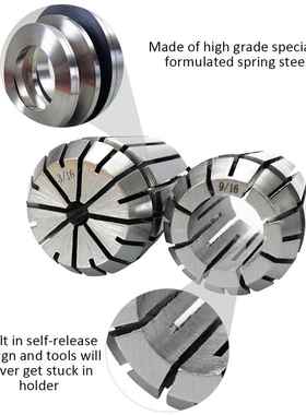 .11pcs Spring Collet Set Chuck Collets for CNC Workholding E