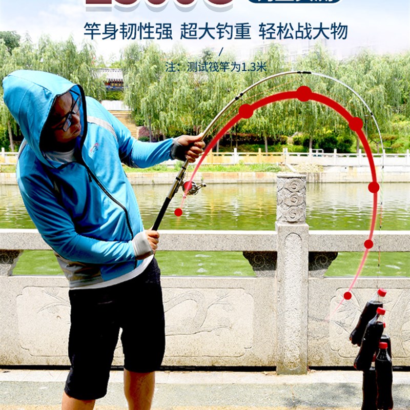 软尾小矶竿短节筏竿海杆抛竿套装远投竿矶钓竿收缩筏杆岸抛钓鱼竿