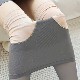Autumn Winter Warm Thick Leggings Women Skin-Transparent Thi