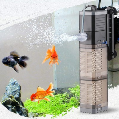 Aquarium Filter Pump Super 4 In 1 Fish Tank Submersible Air