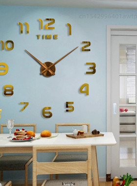 2023 Modern Design Large Wall Clock 3D DIY Quartz Clocks Fas
