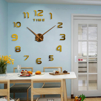 2023 Modern Design Large Wall Clock 3D DIY Quartz Clocks Fas