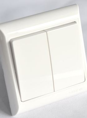 。西蒙开关欧典61系列 二位双路开关 J60397 二位双切