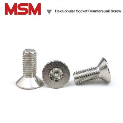 Stainless Steel M6 Hexalobular Socket Countersunk Flat Head