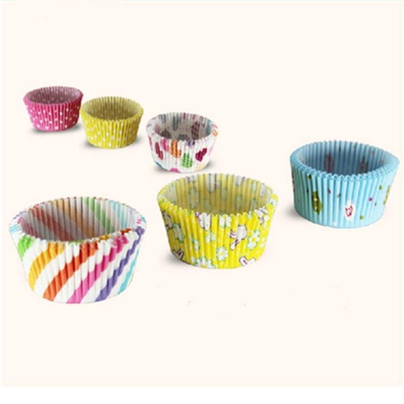 tfbc 100pcs paper cupcake cases liners muffin kitch全新