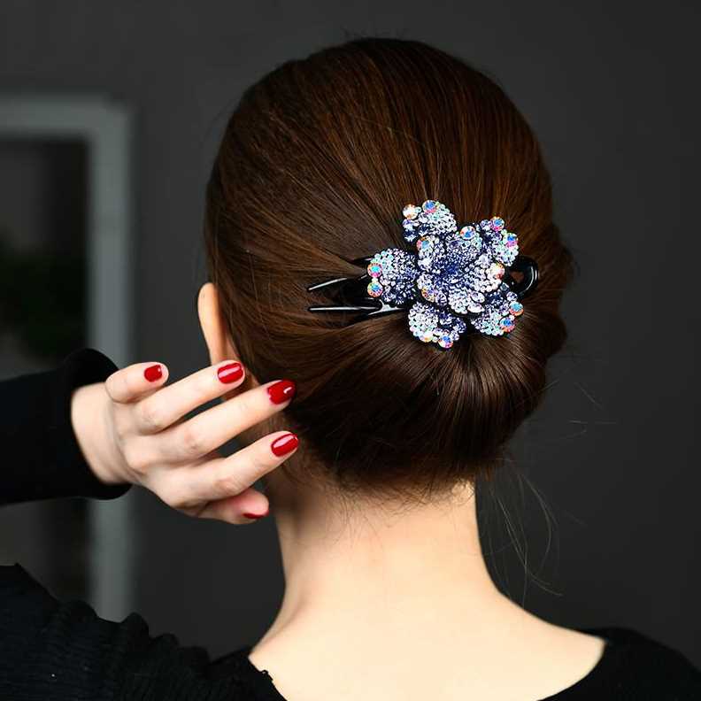 Clip headgear hairpin Korean elegant disc hair large catchin