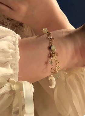 手镯古风仙气新中式铃兰花手链小众百搭简约轻奢闺蜜情侣复古学生